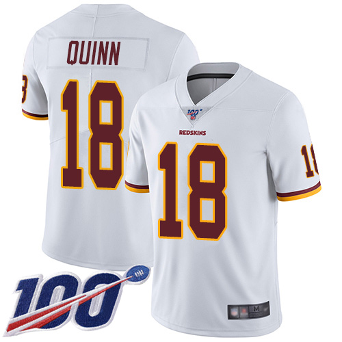 Washington Redskins Limited White Men Trey Quinn Road Jersey NFL Football #18 100th Season Vapor